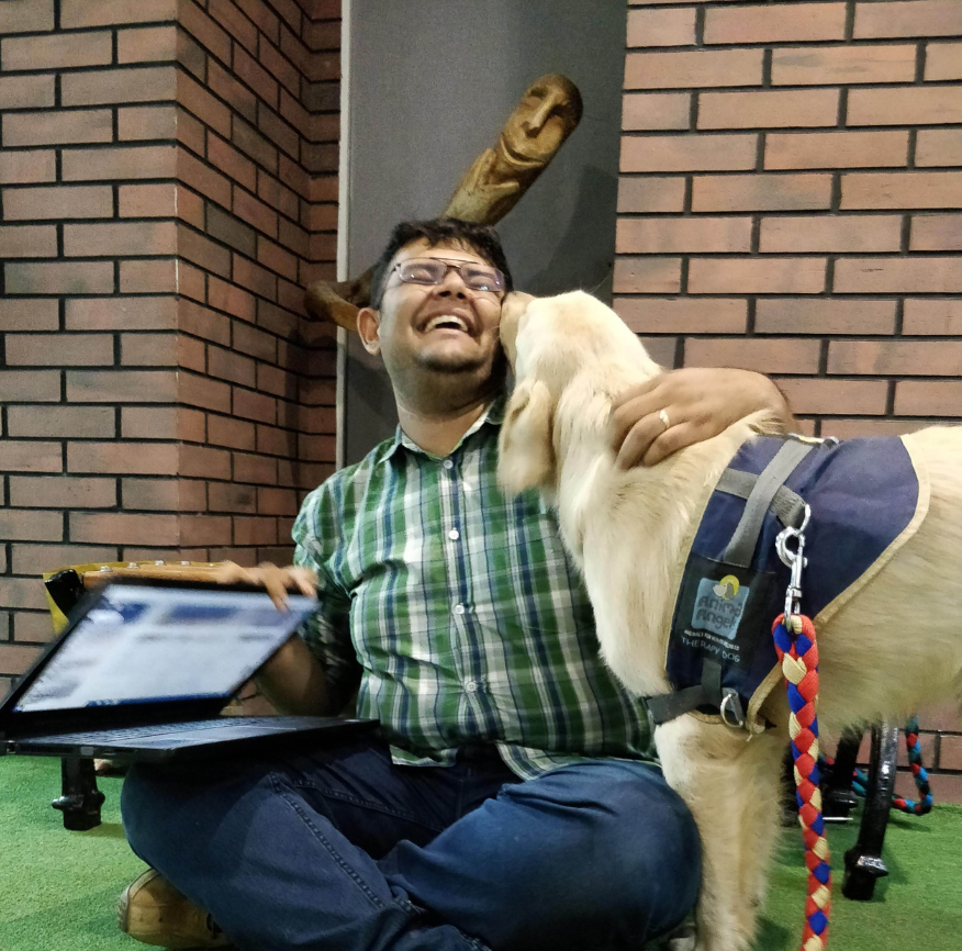 Therapy dog interaction 1